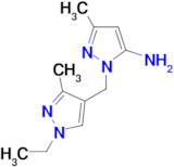 1-[(1-Ethyl-3-methyl-1H-pyrazol-4-yl)methyl]-3-methyl-1H-pyrazol-5-amine