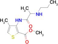 methyl 4-methyl-3-[(N-propylalanyl)amino]thiophene-2-carboxylate hydrochloride