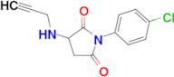 1-(4-chlorophenyl)-3-(prop-2-yn-1-ylamino)pyrrolidine-2,5-dione