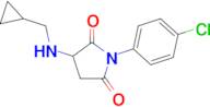 1-(4-chlorophenyl)-3-[(cyclopropylmethyl)amino]pyrrolidine-2,5-dione