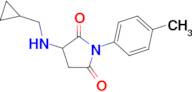 3-[(cyclopropylmethyl)amino]-1-(4-methylphenyl)pyrrolidine-2,5-dione