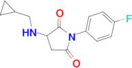 3-[(cyclopropylmethyl)amino]-1-(4-fluorophenyl)pyrrolidine-2,5-dione