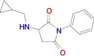 3-[(cyclopropylmethyl)amino]-1-phenylpyrrolidine-2,5-dione