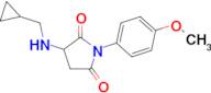 3-[(cyclopropylmethyl)amino]-1-(4-methoxyphenyl)pyrrolidine-2,5-dione