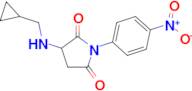 3-[(cyclopropylmethyl)amino]-1-(4-nitrophenyl)pyrrolidine-2,5-dione