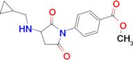 methyl 4-{3-[(cyclopropylmethyl)amino]-2,5-dioxopyrrolidin-1-yl}benzoate