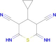 2,6-diamino-4-cyclopropyl-4H-thiopyran-3,5-dicarbonitrile