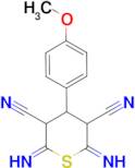 2,6-diamino-4-(4-methoxyphenyl)-4H-thiopyran-3,5-dicarbonitrile