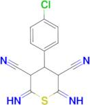 2,6-diamino-4-(4-chlorophenyl)-4H-thiopyran-3,5-dicarbonitrile