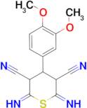 2,6-diamino-4-(3,4-dimethoxyphenyl)-4H-thiopyran-3,5-dicarbonitrile