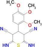 2,6-diamino-4-(2,3,4-trimethoxyphenyl)-4H-thiopyran-3,5-dicarbonitrile