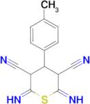 2,6-diamino-4-(4-methylphenyl)-4H-thiopyran-3,5-dicarbonitrile