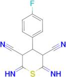 2,6-diamino-4-(4-fluorophenyl)-4H-thiopyran-3,5-dicarbonitrile