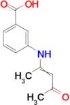 3-{[(1E,2E)-3-hydroxy-1-methylbut-2-en-1-ylidene]amino}benzoic acid