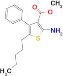 methyl 2-amino-5-pentyl-4-phenylthiophene-3-carboxylate