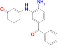 3-[(2-amino-5-benzoylphenyl)amino]cyclohex-2-en-1-one