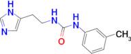 N-[2-(1H-imidazol-5-yl)ethyl]-N'-(3-methylphenyl)urea