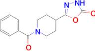 5-(1-benzoylpiperidin-4-yl)-1,3,4-oxadiazol-2-ol