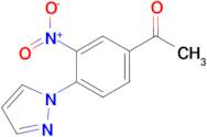 1-[3-nitro-4-(1H-pyrazol-1-yl)phenyl]ethanone