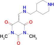 1,3-dimethyl-5-{[(piperidin-4-ylmethyl)amino]methylene}pyrimidine-2,4,6(1H,3H,5H)-trione