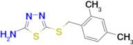 5-[(2,4-dimethylbenzyl)thio]-1,3,4-thiadiazol-2-amine