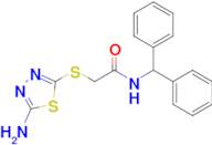 2-[(5-amino-1,3,4-thiadiazol-2-yl)thio]-N-(diphenylmethyl)acetamide