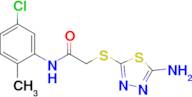 2-[(5-amino-1,3,4-thiadiazol-2-yl)thio]-N-(5-chloro-2-methylphenyl)acetamide