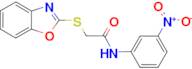 2-(1,3-benzoxazol-2-ylthio)-N-(3-nitrophenyl)acetamide