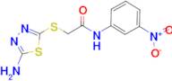 2-[(5-amino-1,3,4-thiadiazol-2-yl)thio]-N-(3-nitrophenyl)acetamide