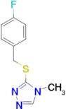 3-[(4-fluorobenzyl)thio]-4-methyl-4H-1,2,4-triazole