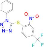 5-{[2-nitro-4-(trifluoromethyl)phenyl]thio}-1-phenyl-1H-tetrazole
