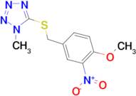 5-[(4-methoxy-3-nitrobenzyl)thio]-1-methyl-1H-tetrazole