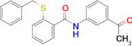 N-(3-acetylphenyl)-2-(benzylthio)benzamide