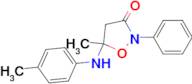 5-methyl-5-[(4-methylphenyl)amino]-2-phenylisoxazolidin-3-one