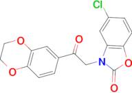 5-chloro-3-[2-(2,3-dihydro-1,4-benzodioxin-6-yl)-2-oxoethyl]-1,3-benzoxazol-2(3H)-one