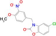 5-chloro-3-(4-methoxy-3-nitrobenzyl)-1,3-benzoxazol-2(3H)-one