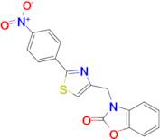 3-{[2-(4-nitrophenyl)-1,3-thiazol-4-yl]methyl}-1,3-benzoxazol-2(3H)-one