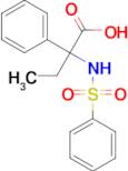 2-phenyl-2-[(phenylsulfonyl)amino]butanoic acid