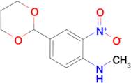 [4-(1,3-dioxan-2-yl)-2-nitrophenyl]methylamine