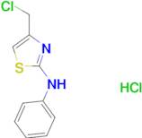 4-(chloromethyl)-N-phenyl-1,3-thiazol-2-amine hydrochloride