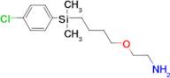 (2-{4-[(4-chlorophenyl)(dimethyl)silyl]butoxy}ethyl)amine