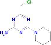 4-(chloromethyl)-6-piperidin-1-yl-1,3,5-triazin-2-amine