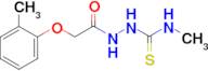 N-methyl-2-[(2-methylphenoxy)acetyl]hydrazinecarbothioamide