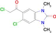 5-chloro-6-(chloroacetyl)-1,3-dimethyl-1,3-dihydro-2H-benzimidazol-2-one