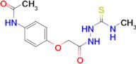 N-[4-(2-{2-[(methylamino)carbonothioyl]hydrazino}-2-oxoethoxy)phenyl]acetamide