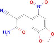 (2Z)-2-cyano-3-(6-nitro-1,3-benzodioxol-5-yl)acrylamide