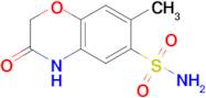 7-methyl-3-oxo-3,4-dihydro-2H-1,4-benzoxazine-6-sulfonamide