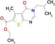 ethyl 3-isobutyl-5-methyl-4-oxo-3,4-dihydrothieno[2,3-d]pyrimidine-6-carboxylate