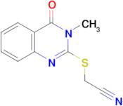 [(3-methyl-4-oxo-3,4-dihydroquinazolin-2-yl)thio]acetonitrile