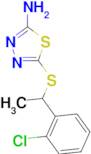 5-{[1-(2-chlorophenyl)ethyl]thio}-1,3,4-thiadiazol-2-amine